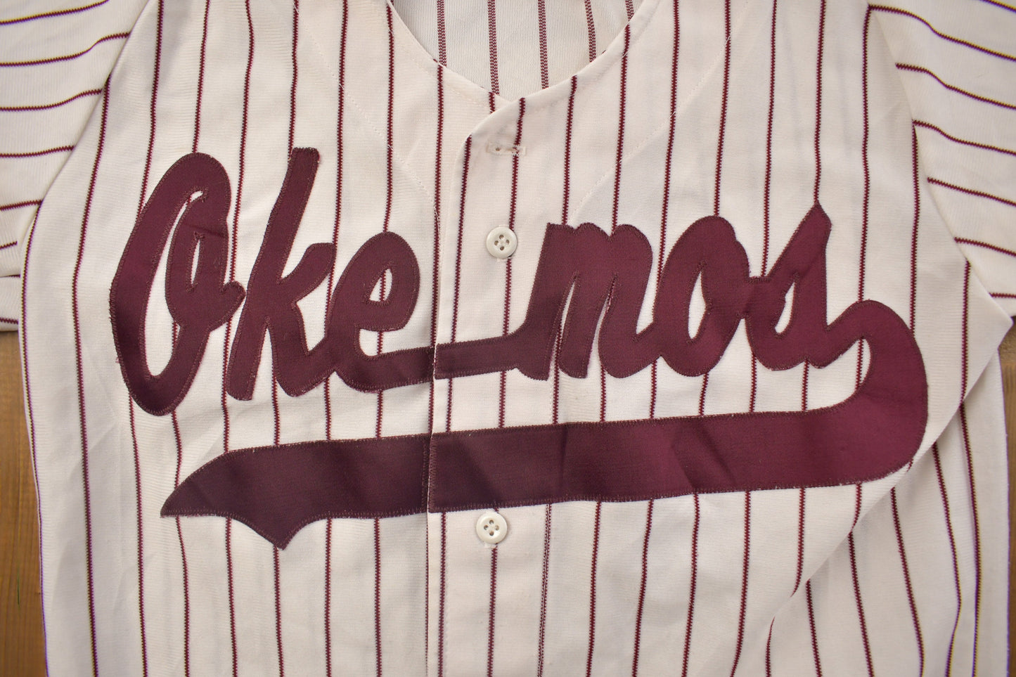 Vintage 1990s Okemos Highschool Baseball Jersey  / Made In USA / Jersey / Baseball / 90s Streetwear / Sportswear