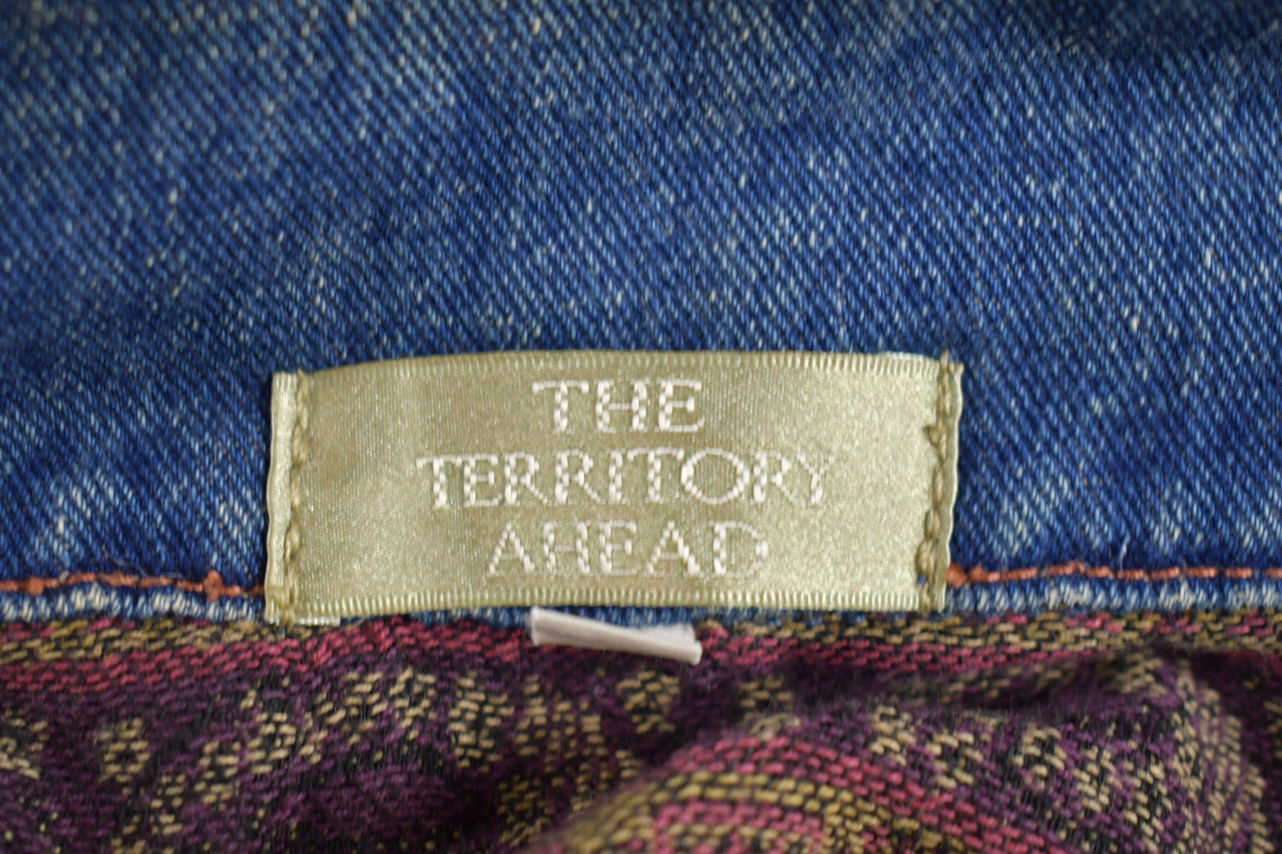 Vintage 1990s the Territory Ahead Blanket Lined Denim Jean Jacket / Vintage Denim / Streetwear / Vintage Fall Outerwear / Fall Jacket