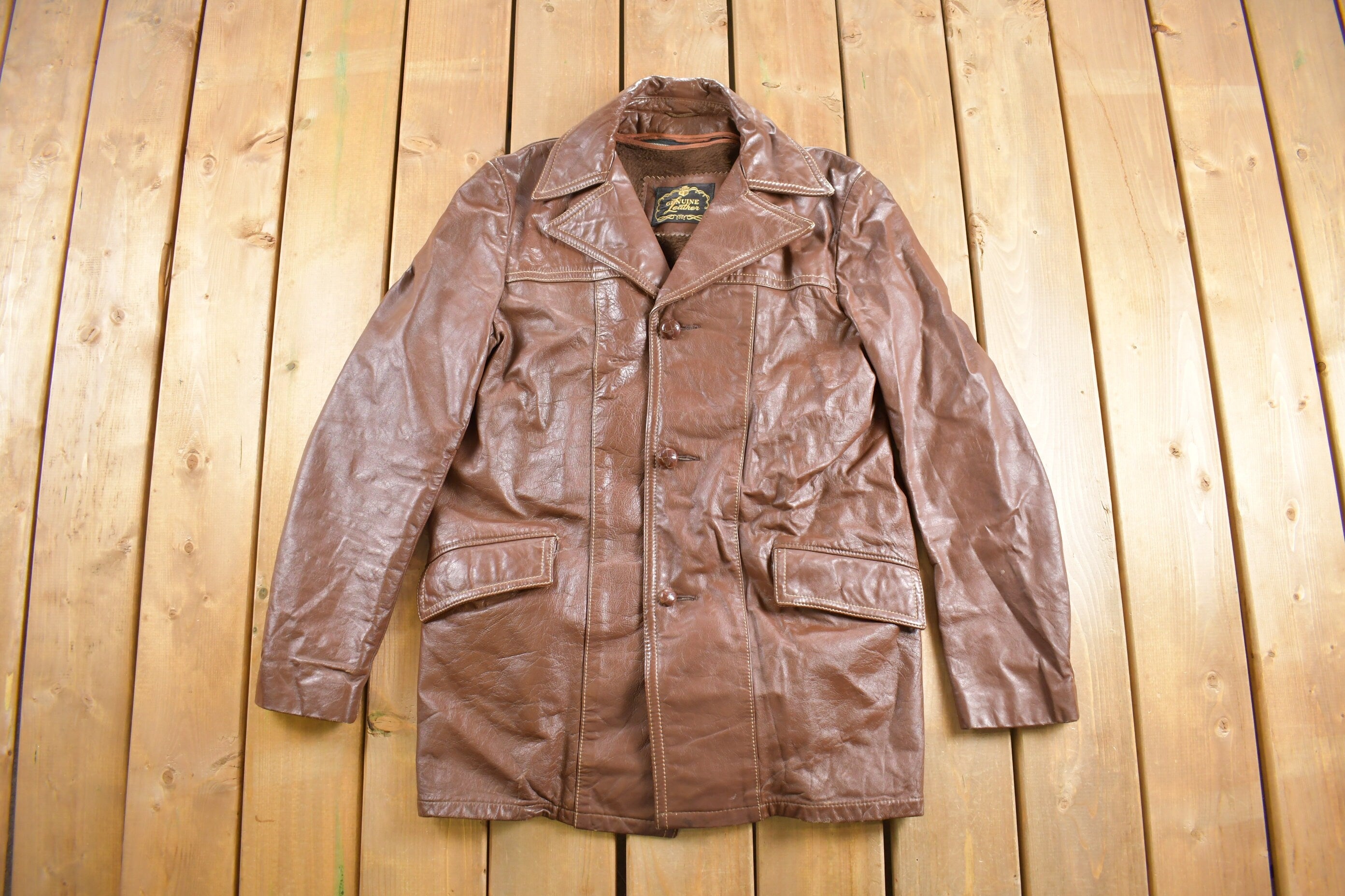 Vintage 1970s Genuine Leather Jacket