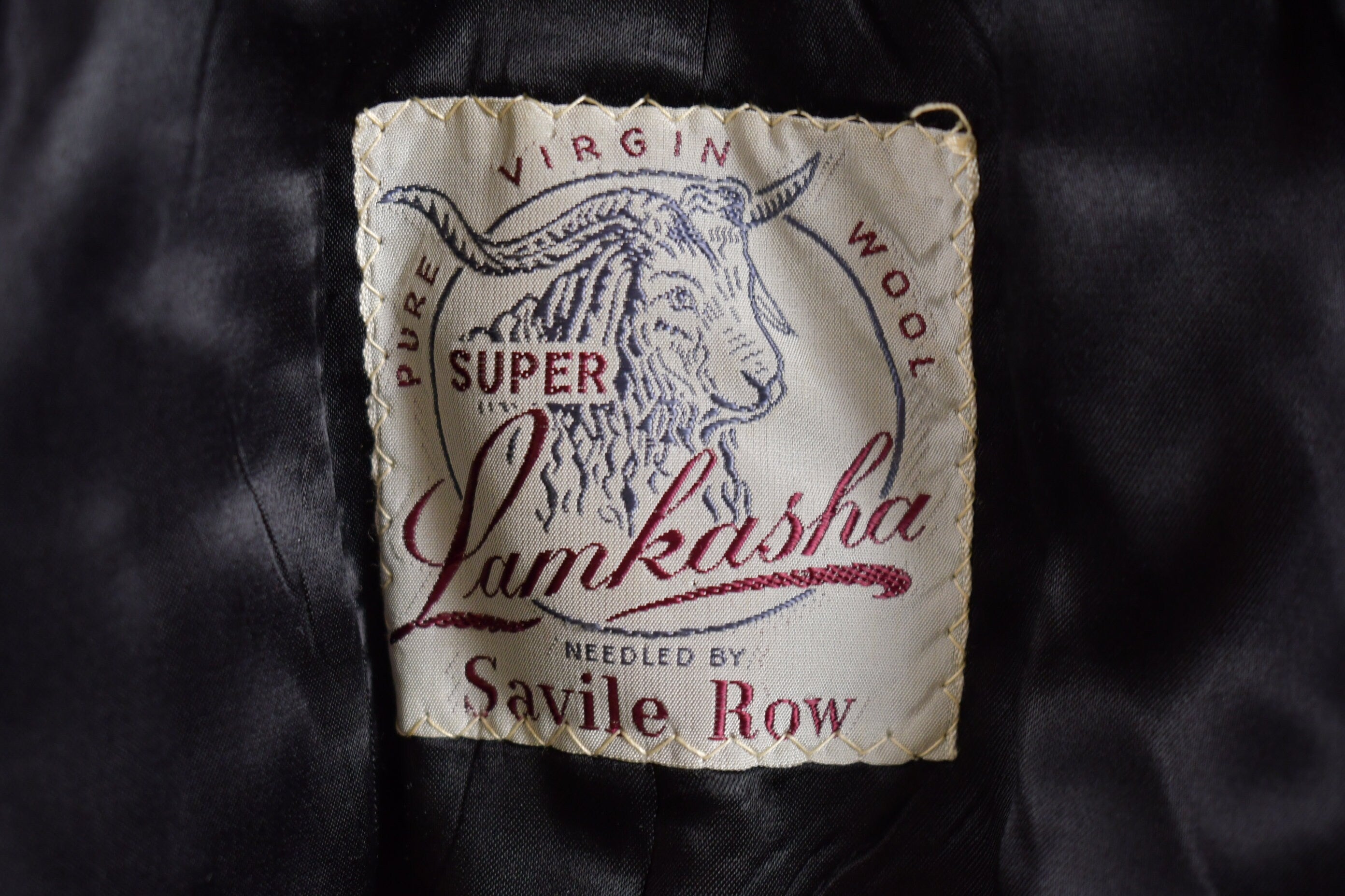 Vintage 1970s Super Lambskin Full Length Wool Jacket