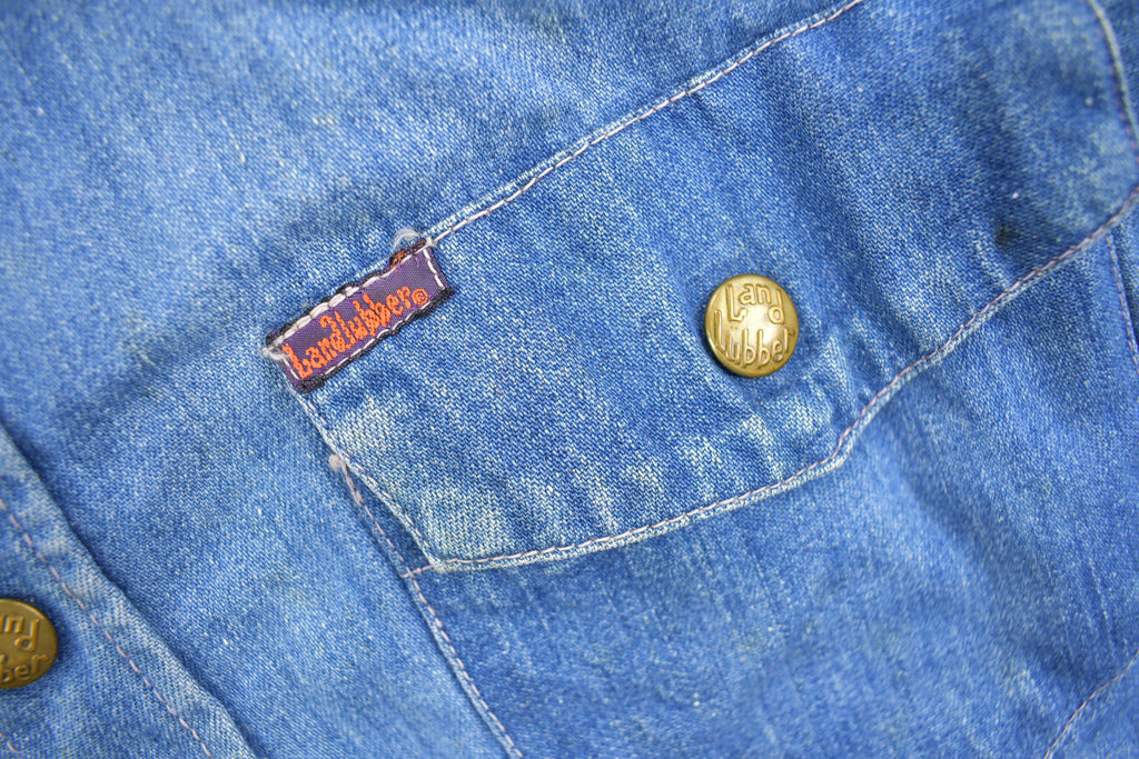 Vintage 1970s Land Hubber Denim Button Up Shirt