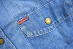 Vintage 1970s Land Hubber Denim Button Up Shirt