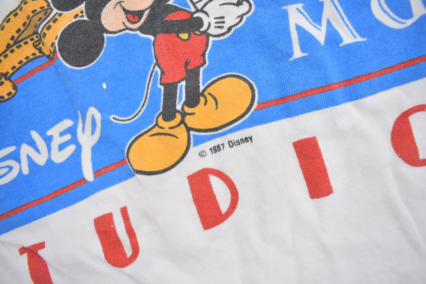 Vintage 1987 Disney MGM Studios Mickey Mouse Graphic T-Shirt / 80s Disney / Vintage Mickey Mouse / Made In USA / Single Stitch