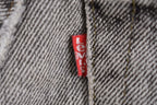 Vintage 1980s Levi's 505 Grey Light Wash Cut Offs