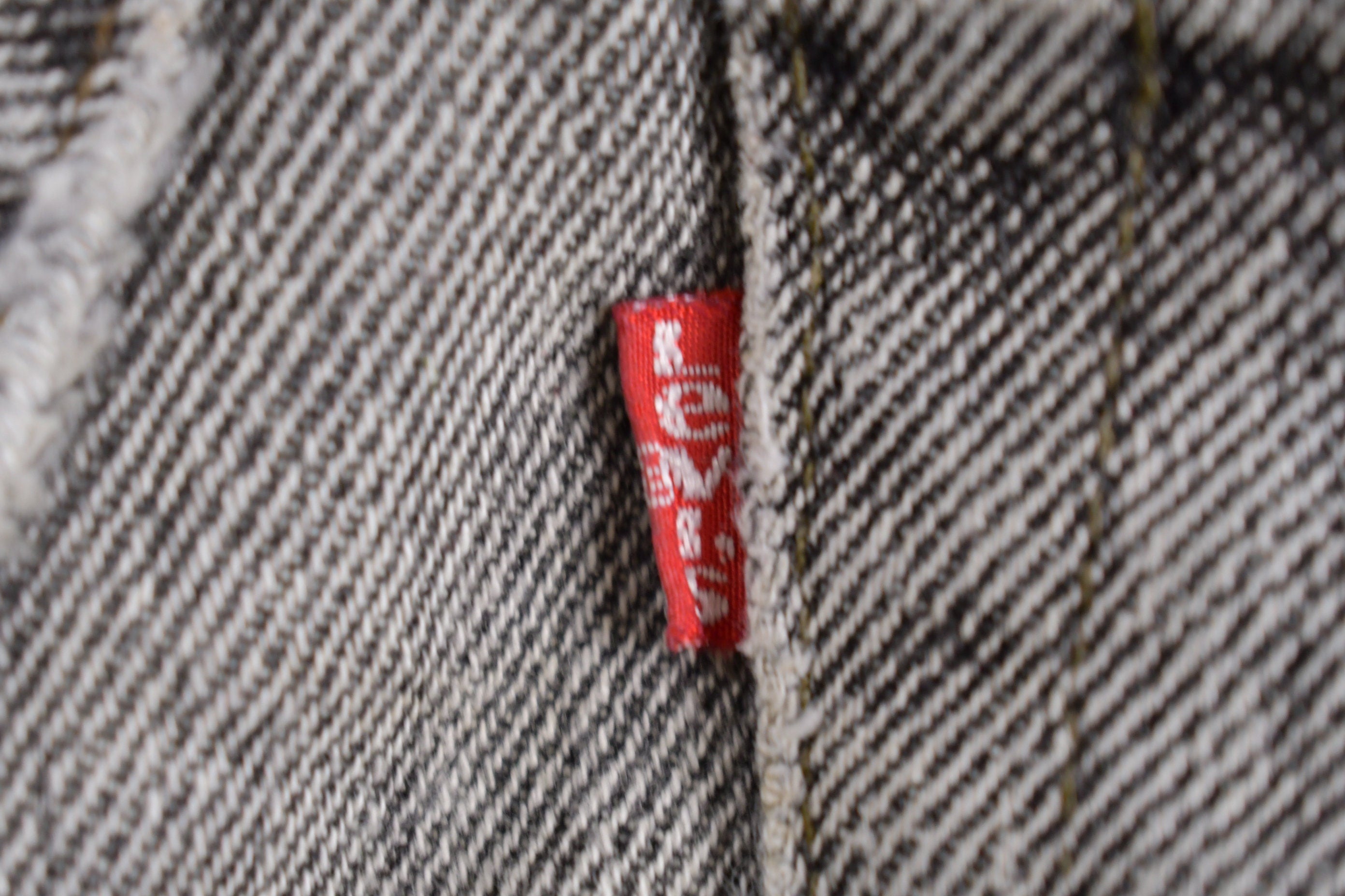 Vintage 1980s Levi's 505 Grey Light Wash Cut Offs