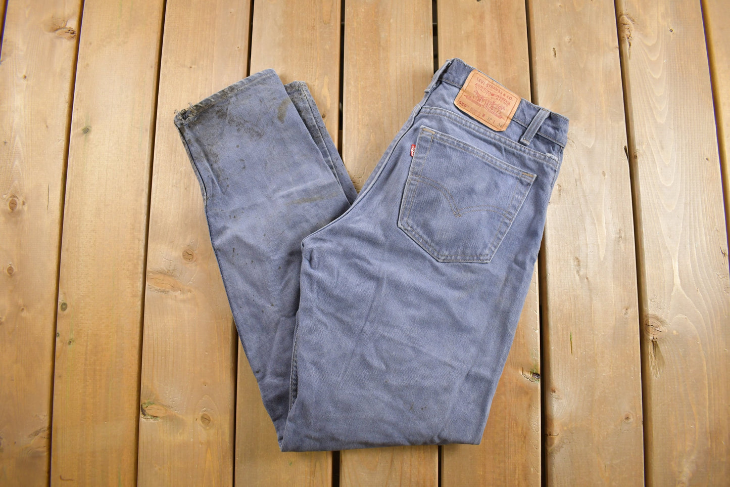 Vintage 1990s Levi's 550 Red Tab Denim Jeans Size  30 x 31 / Faded / Vintage Denim / Streetwear / Jeans / Distressed