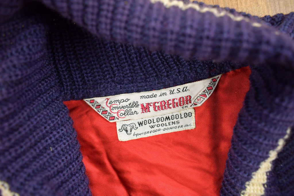 Vintage 1960s McGregor Wool Collared Sweater
