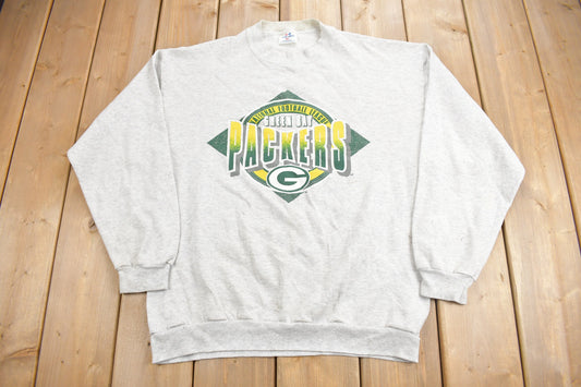 Vintage 1990s Green Bay Packers NFL Crewneck Sweatshirt / Made In USA / Football / Sportswear / Americana