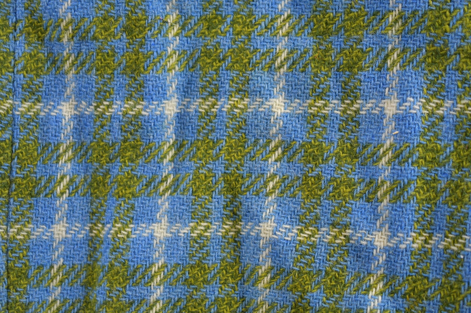 Vintage 1960s Wool Plaid Flared Pants Size 28 x 27.5