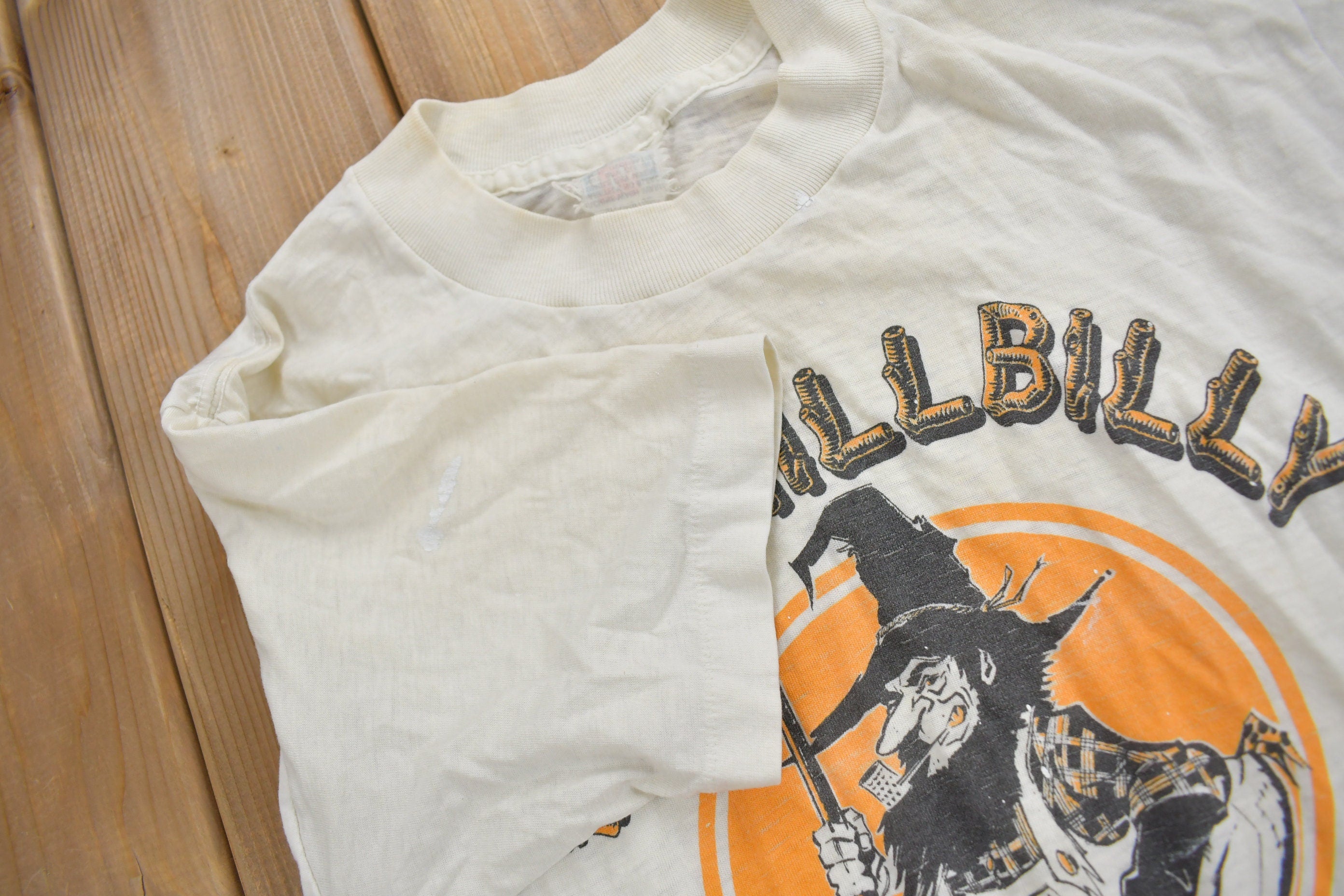 Vintage 1970s 100% Hillbilly Graphic T Shirt