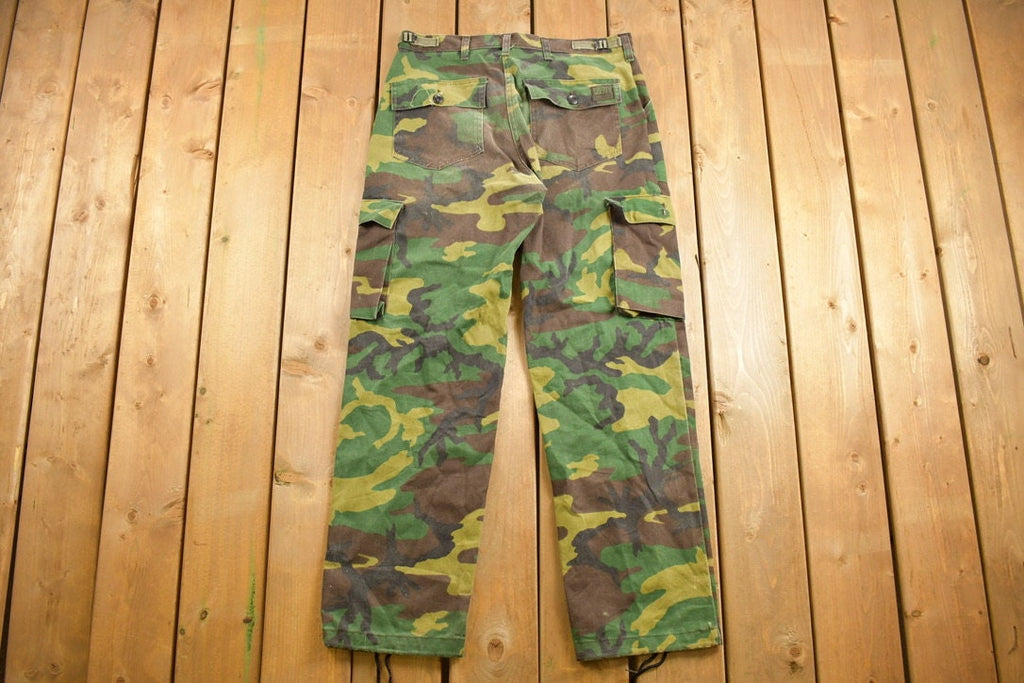 Vintage 1990s Liberty Woodland Camo Cargo Pants Size 32 - 34 x 32