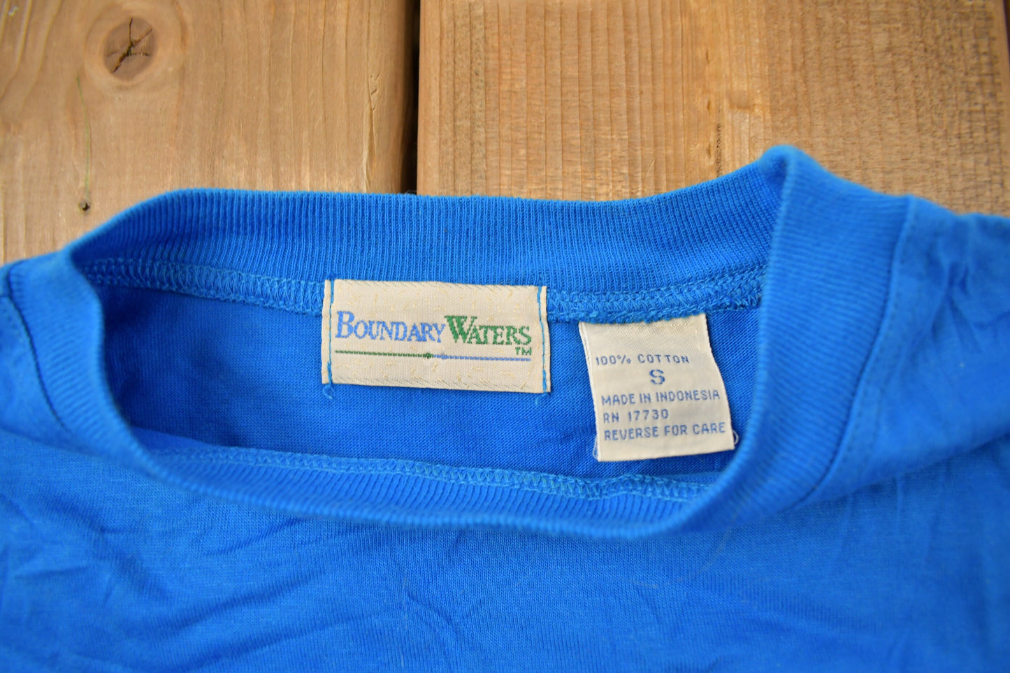 Vintage 1990s Boundary Waters Blank T Shirt / Vintage T Shirt / Streetwear / Blank Tee / Essential