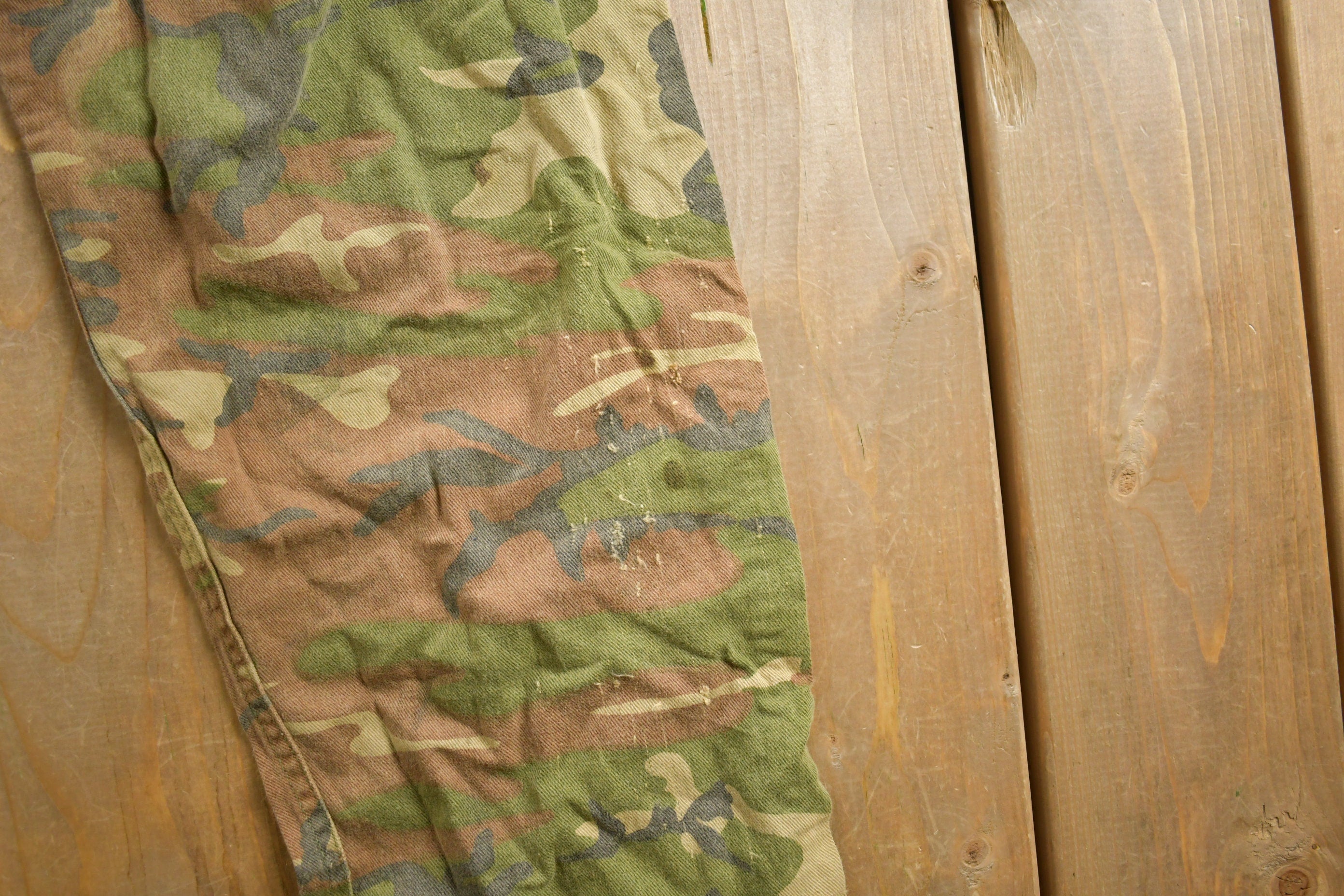 Vintage 1970s Lee Woodland Camo Hunting Pants Size 33 - 35 x 26