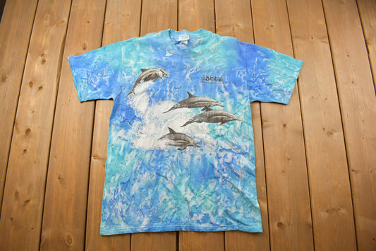 Vintage 1990s Bahamas Dolphin Themed T-Shirt / 90s / Streetwear Fashion / Made In USA / Vacation Tee / Travel & Tourism / Animal Tee