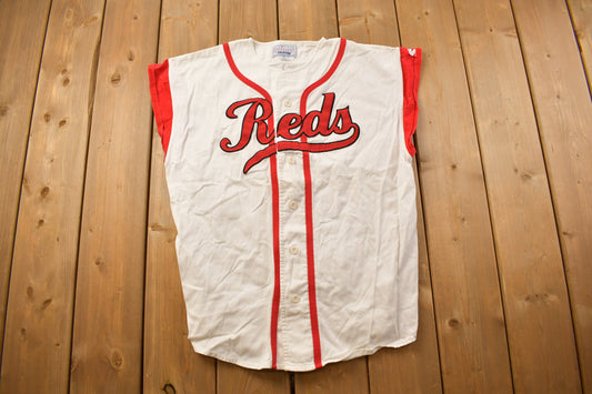 Vintage 1990s Cincinnati Reds MLB Tank Top Jersey / Vintage Tank Top / Single Stitch / MLB Baseball / 90s Streetwear / Sportswear