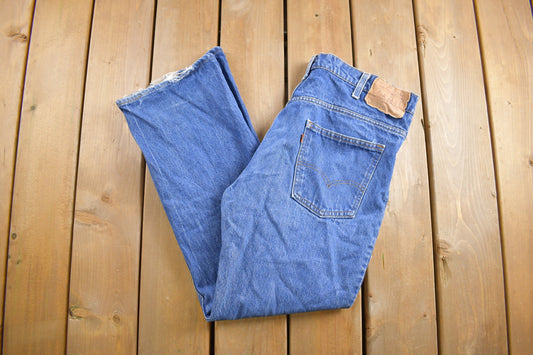 Vintage 1980s Levi's Orange Tab Size 35 x 29 / Denim / Straight Leg Jeans / Made In USA / 80s Vintage Levi's