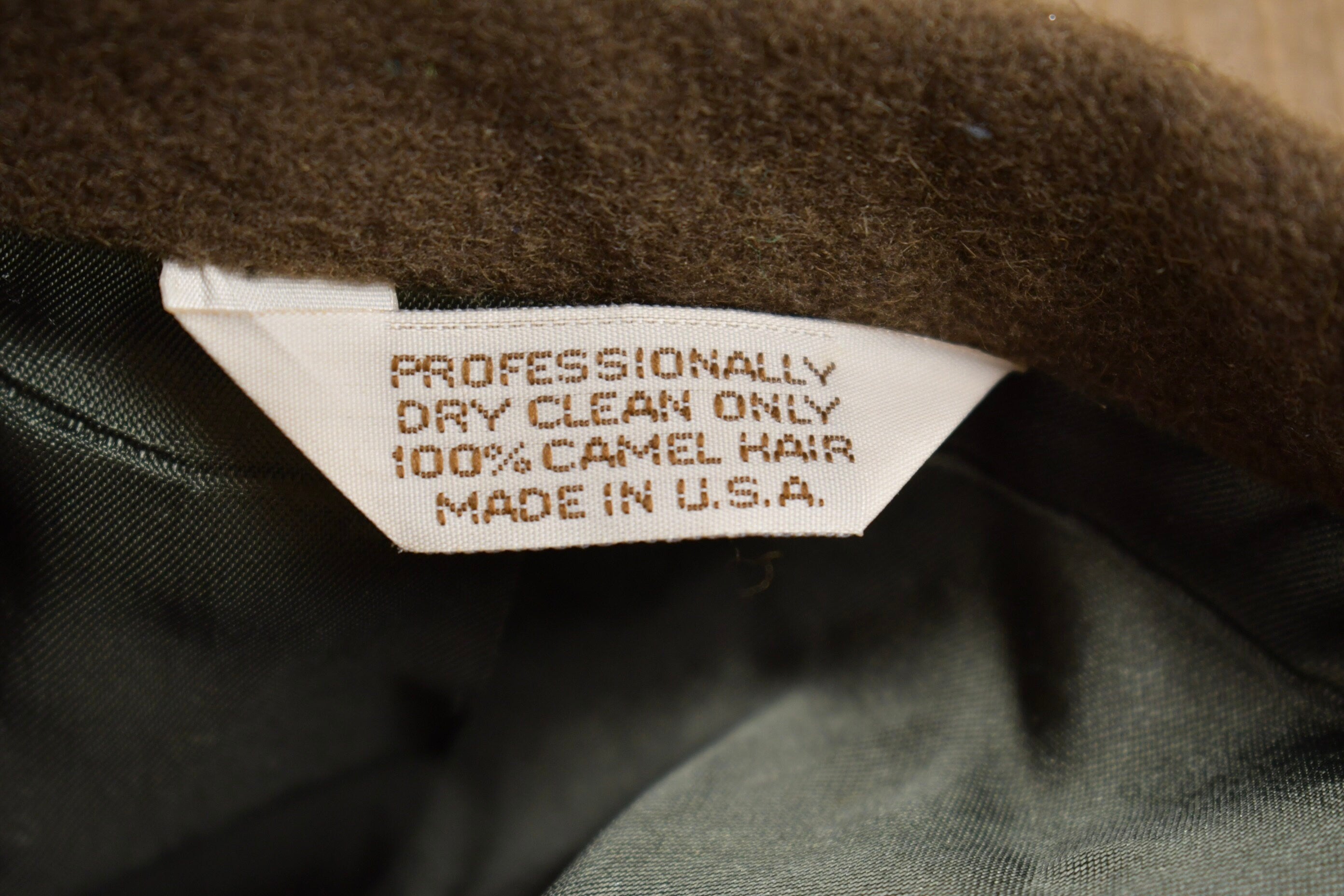 Vintage 1990s 100% Camel Hair Blazer Jacket