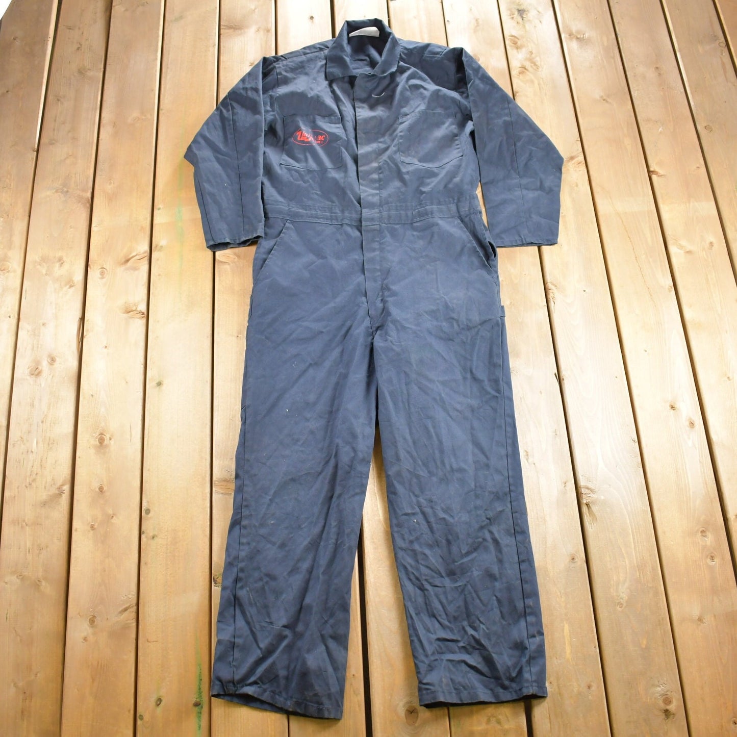 Vintage 1980s Lab Safety Sanforized Coverall Jumpsuit / Made in USA / American Vintage / Vintage Workwear / True Vintage