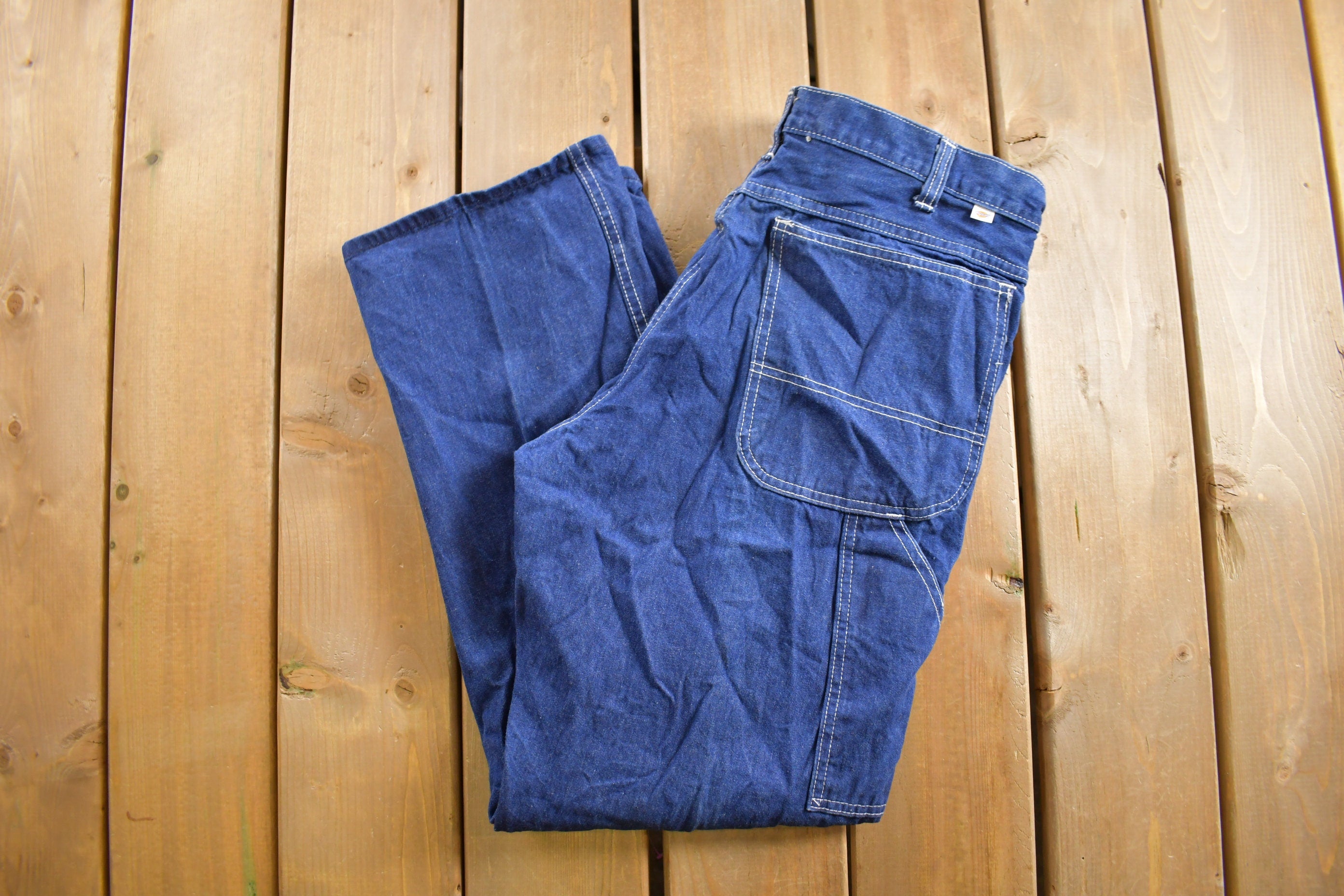 Vintage 1980s Dickies Carpenter Jeans / Streetwear Fashion / Made