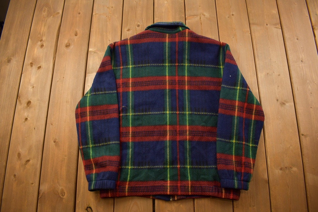 Vintage 1990s Teddi Fleece Zip Up Sweater / Outdoorsman / 90s Sweater / Streetwear / Hiking / Fleece Zip up