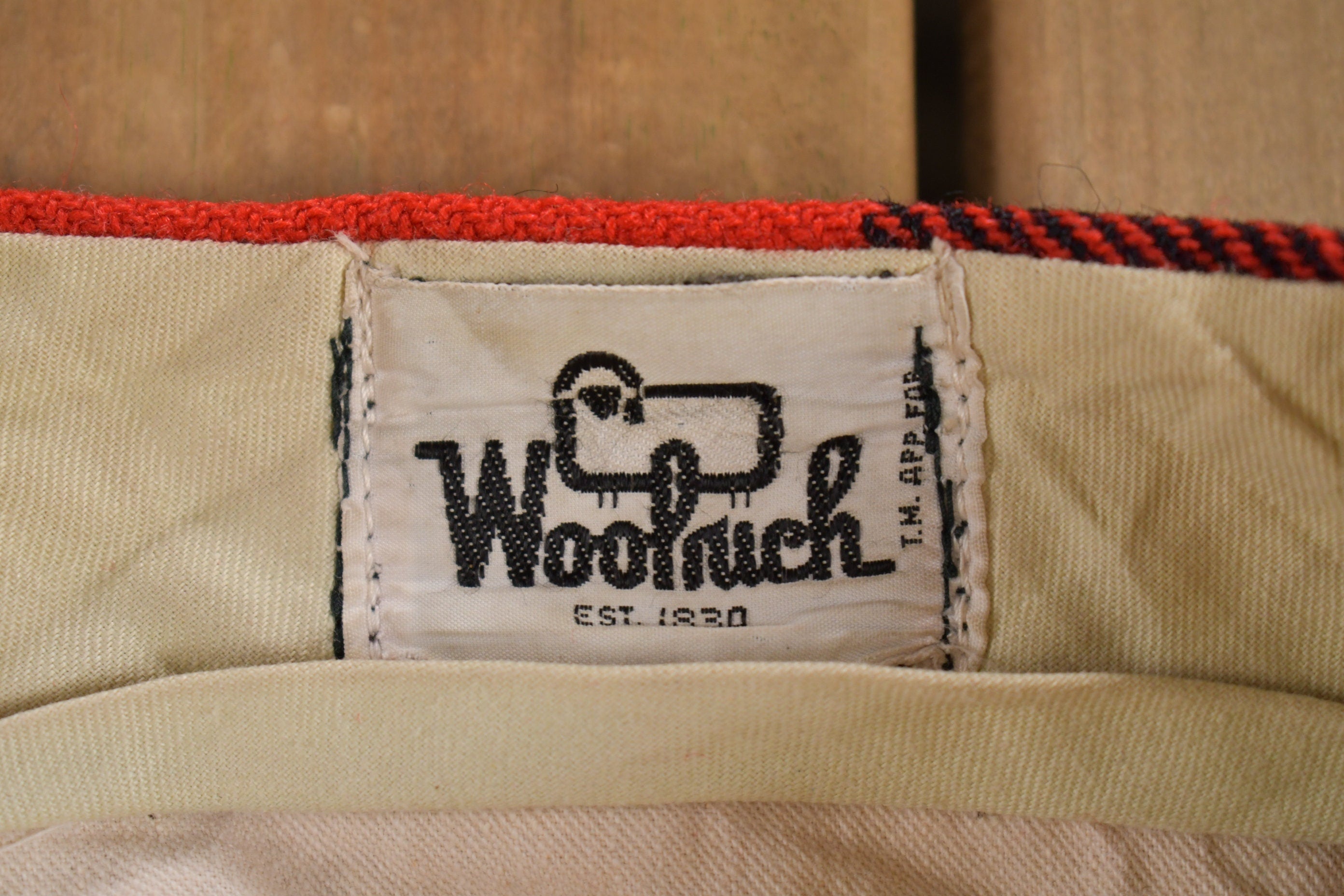 Vintage 1950s Woolrich Plaid Trousers Size 38 x 30.5