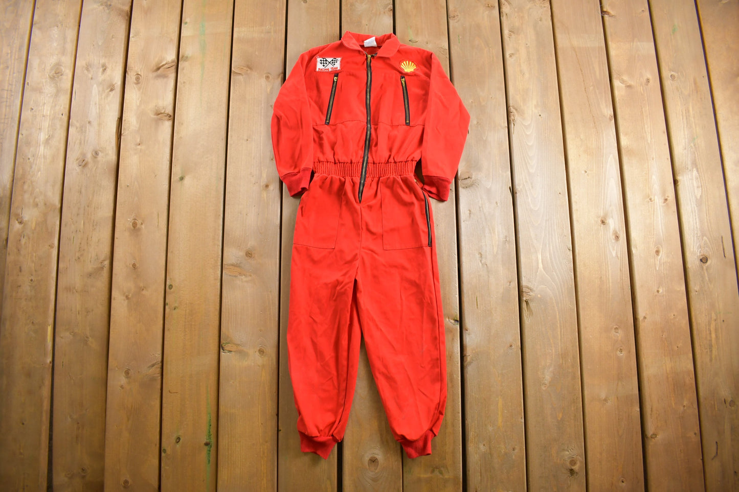 Vintage 1990s Pierre Bonee Youth Racing Coverall Jumpsuit / Shell / Michelin / American Vintage / Vintage Workwear / True Vintage