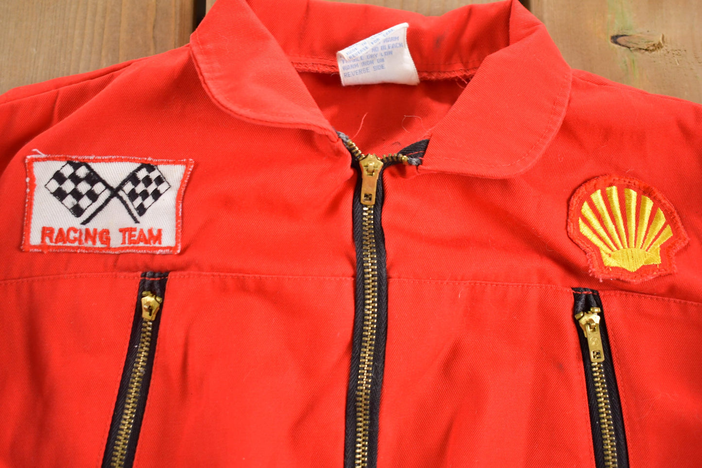 Vintage 1990s Pierre Bonee Youth Racing Coverall Jumpsuit / Shell / Michelin / American Vintage / Vintage Workwear / True Vintage