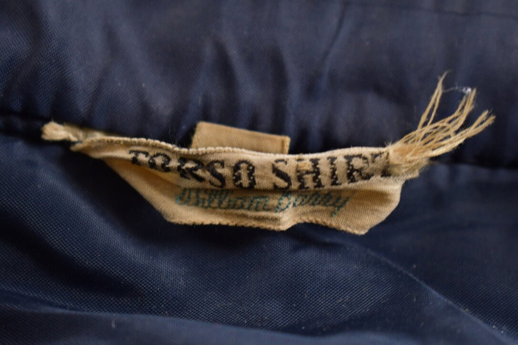 Vintage 1950s Navy Blue Wool Button Up Shirt