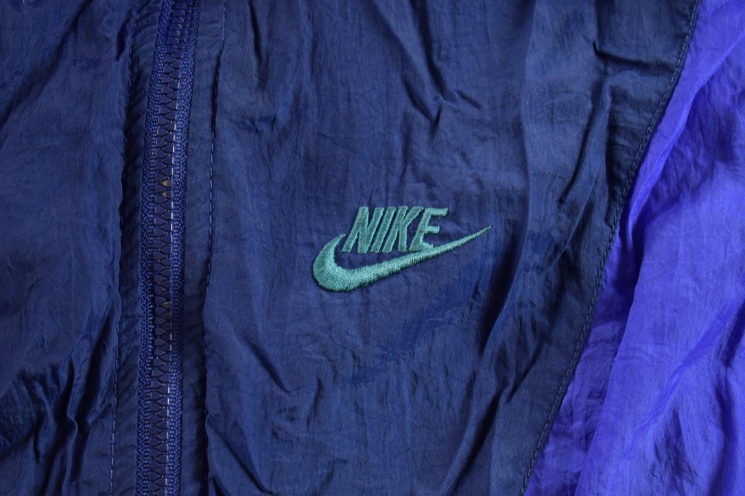 Vintage 1990s Nike Embroidered Windbreaker Jacket