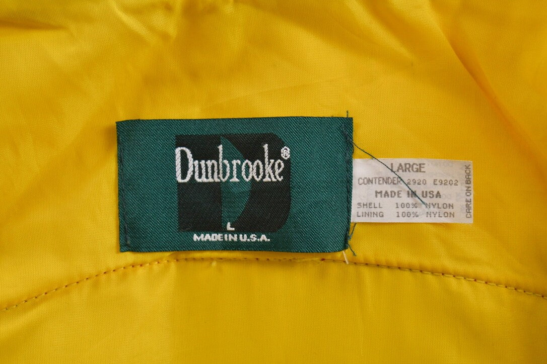 Vintage 1990s Dunbrooke Primestar Racing Windbreaker Jacket / Embroidered / Made in USA / Streetwear / 90s Racing / Nascar