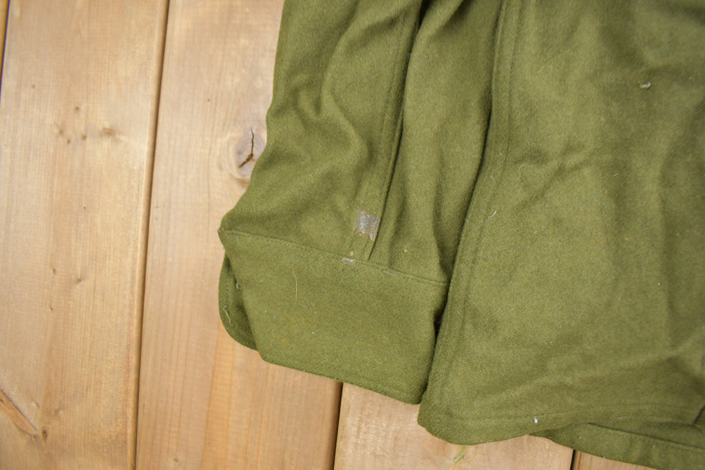 Vintage 1940s WW2 American Wool Button Up Infantry Shirt