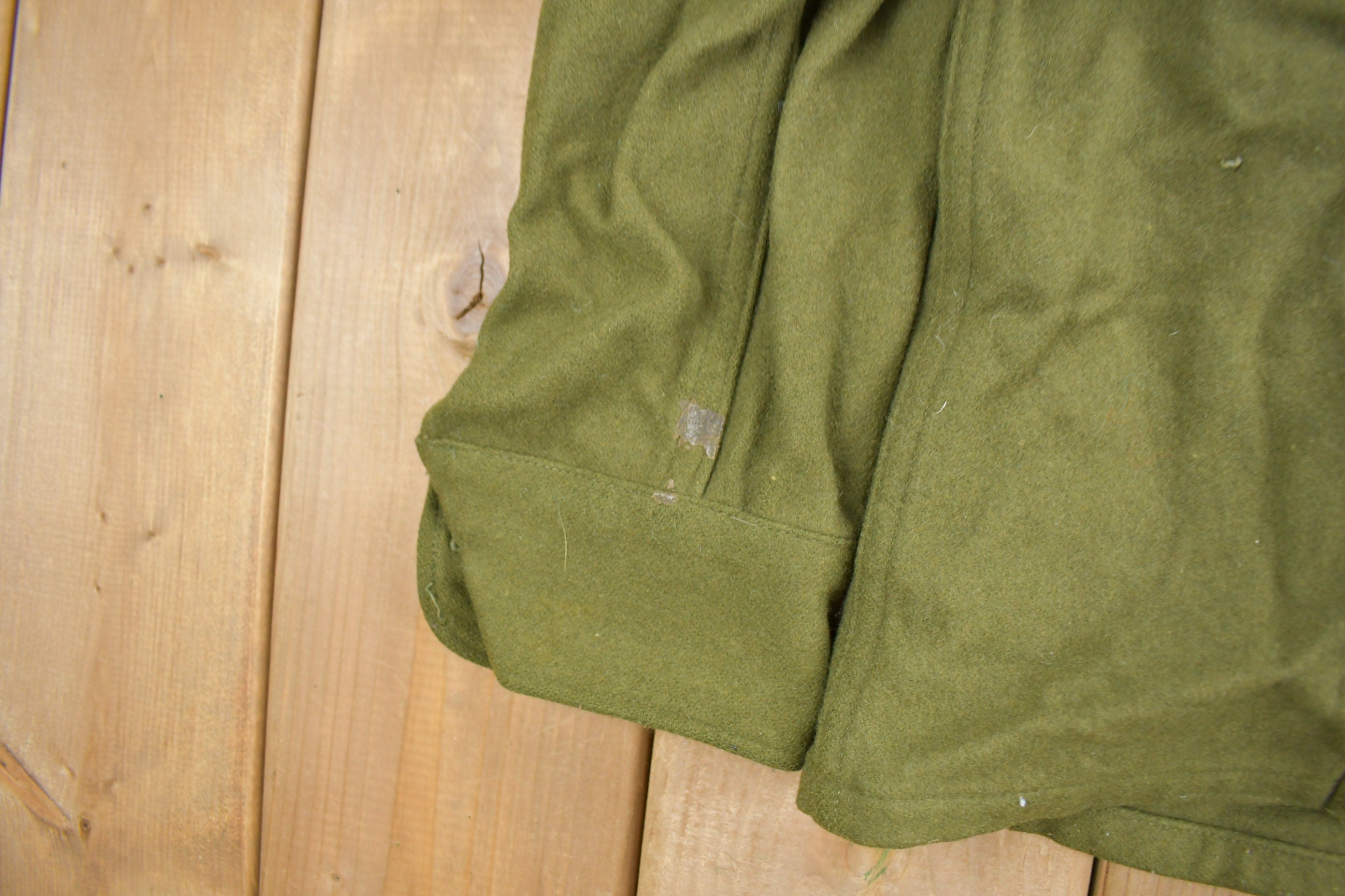 Vintage 1940s WW2 American Wool Button Up Infantry Shirt