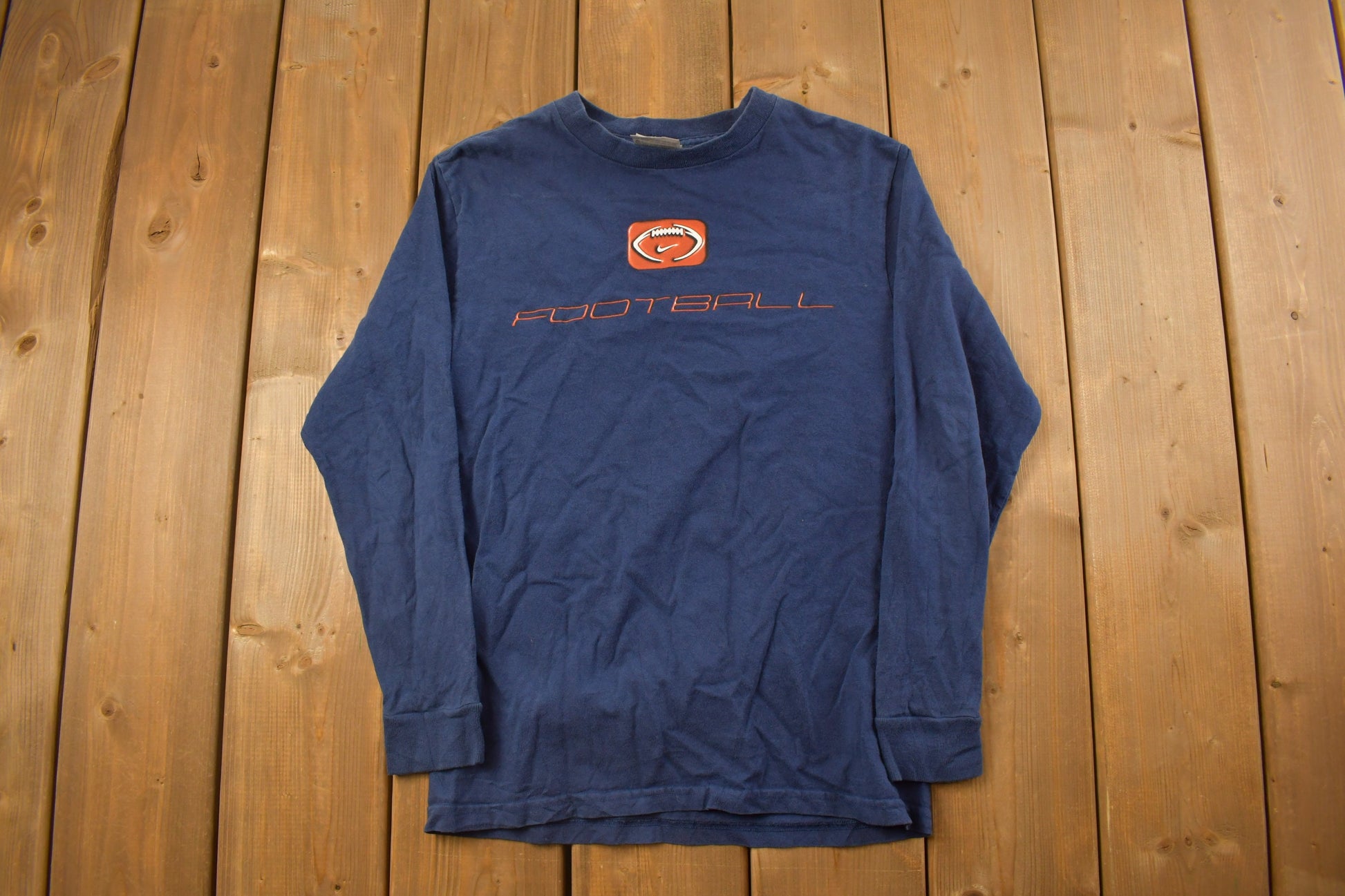 Vintage 1990s Nike Football Graphic Long Sleeve Shirt
