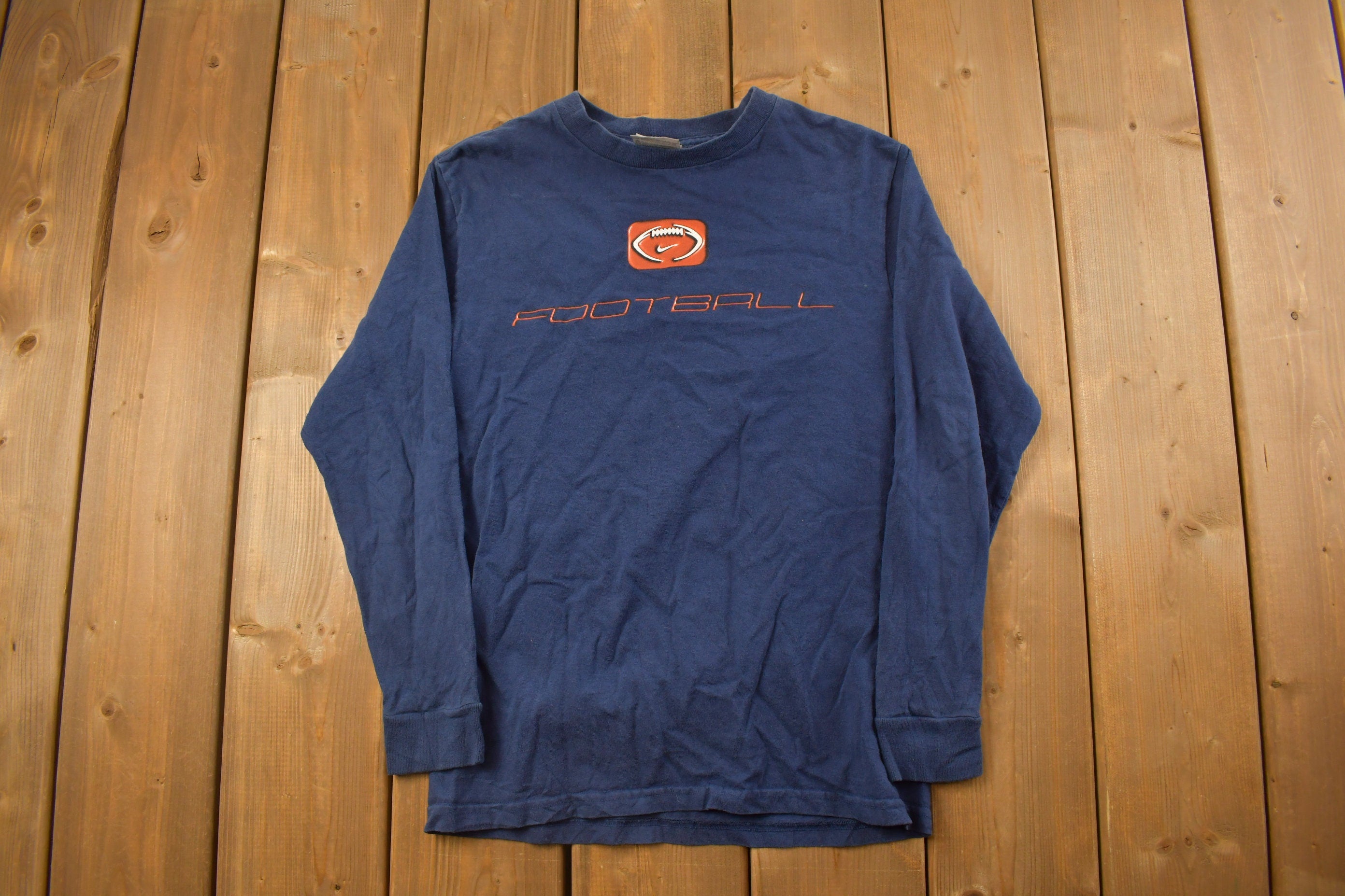 Vintage 1990s Nike Football Graphic Long Sleeve Shirt