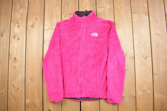 Vintage 1990s The North Face Girls Pink Denali Fleece Sweater / Jacket Liner / 90s Sweater / Streetwear / Outdoorsman / Color Block