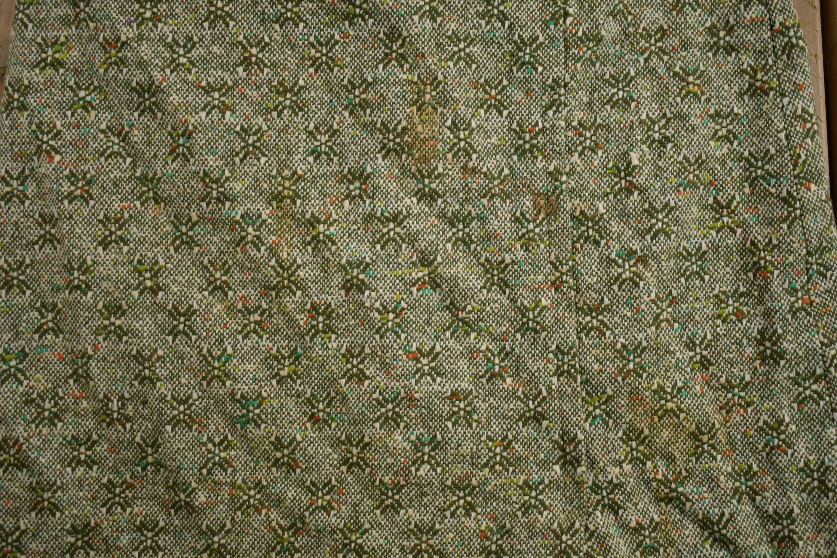 Vintage 1960s Green Skirt Size 26 x 30