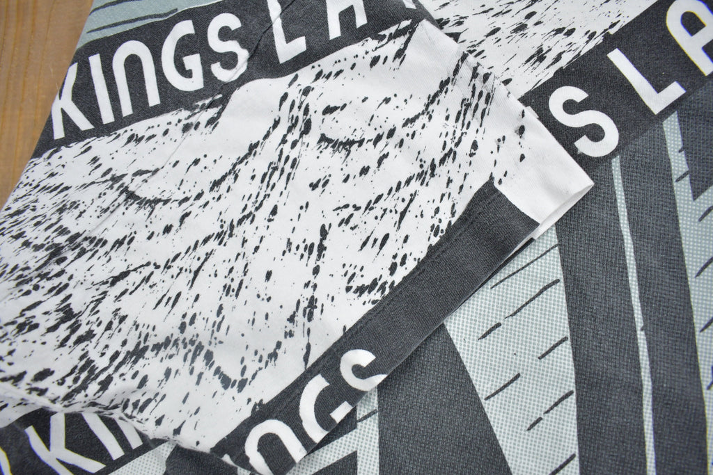 Vintage 1990s Los Angeles Kings NHL All Over Print Graphic T-Shirt