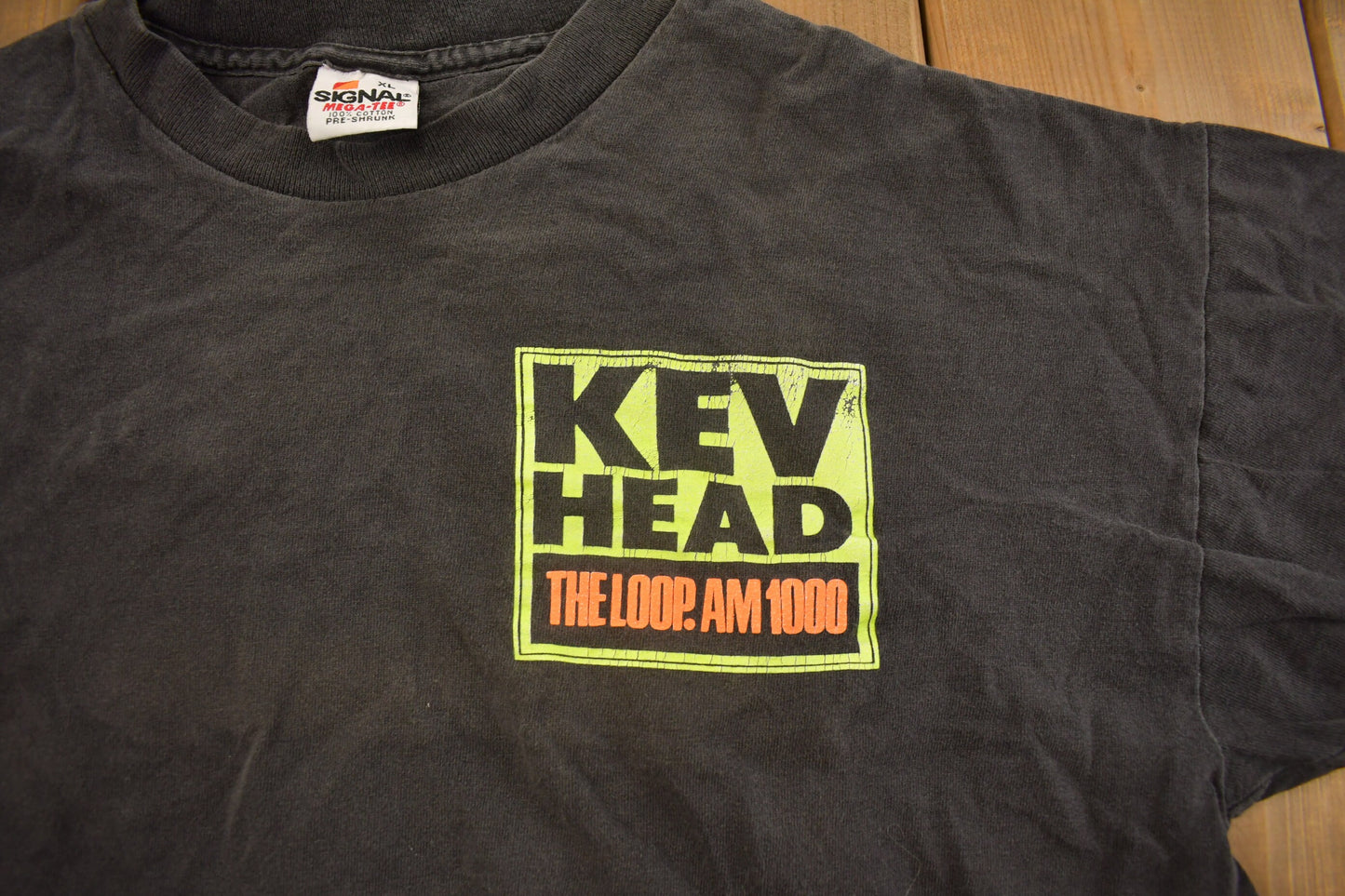 Vintage 1990s Kev Head "The Loop" Graphic T Shirt / Vintage T Shirt / Streetwear / Graphic Tee / Single Stitch