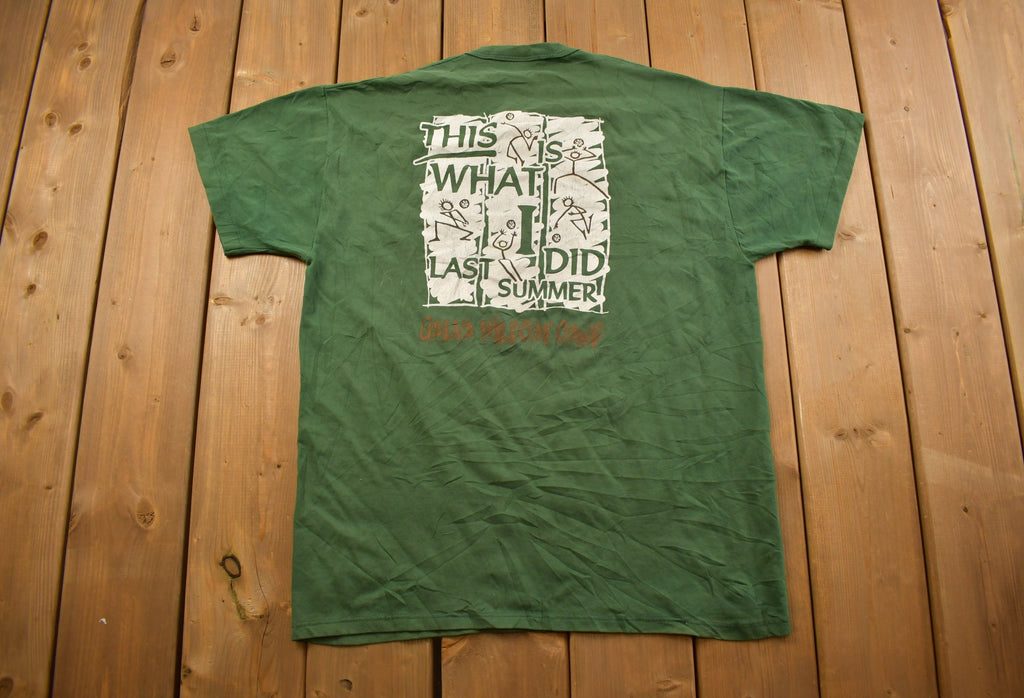 Vintage 1990s "This Is What I Did Last Summer" Graphic T Shirt