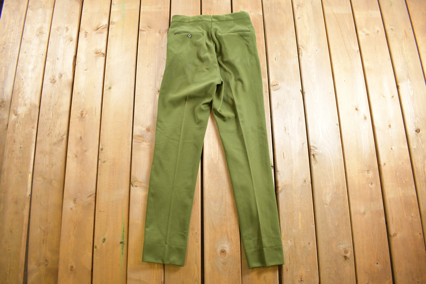 Vintage 1970s Pleated Trousers Size 28 x 30.5 / 70s Pants / Streetwear Fashion / True Vintage / 70s Slacks / Polyester Trousers