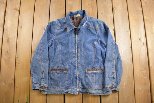 Vintage 1990s the Territory Ahead Blanket Lined Denim Jean Jacket / Vintage Denim / Streetwear / Vintage Fall Outerwear / Fall Jacket