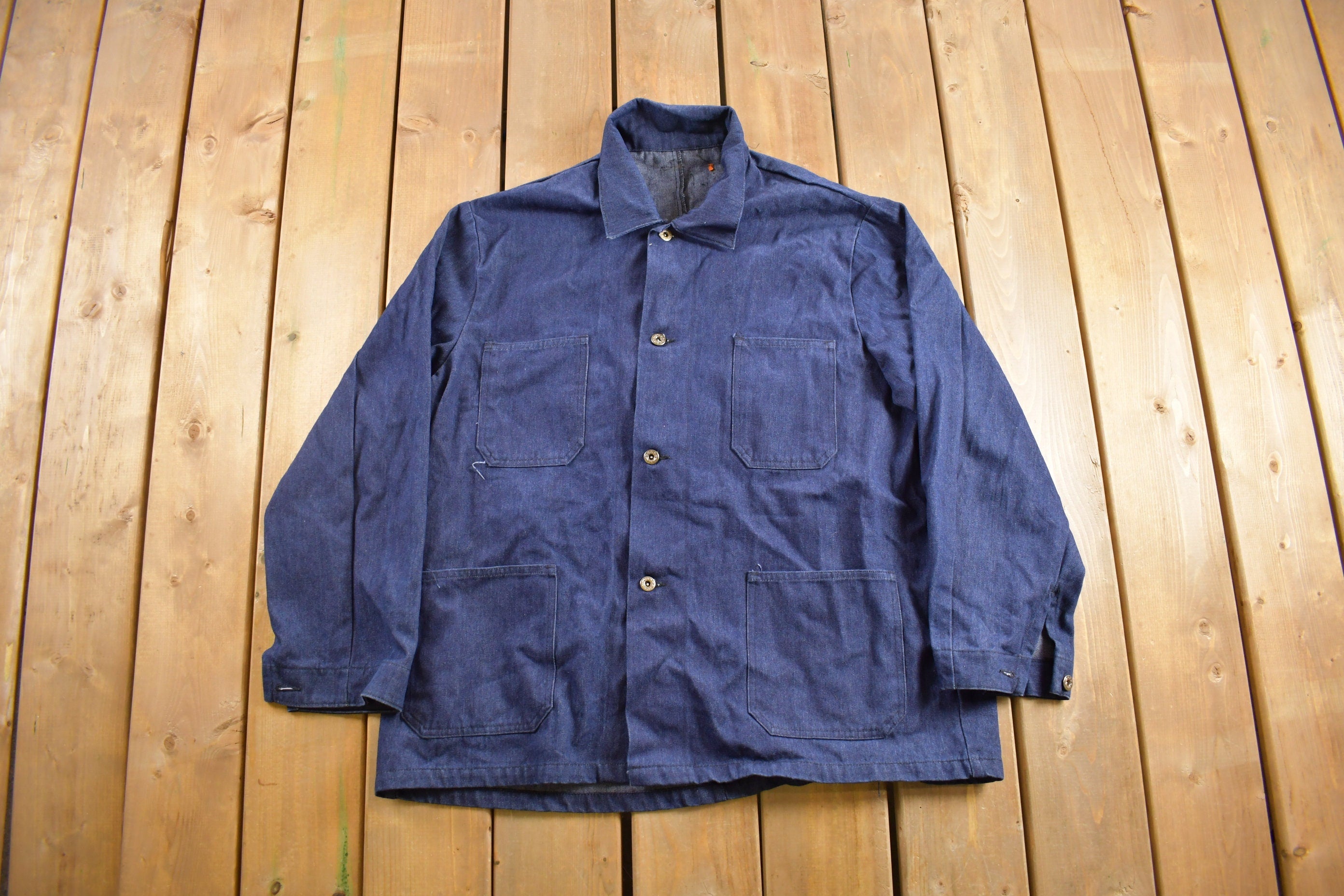 Vintage 1960s Denim Chore Coat