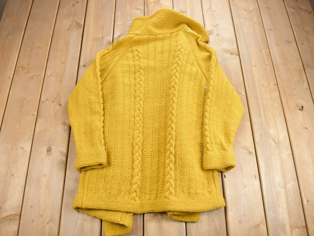 Vintage 1970s Collared Knit Cardigan Sweater
