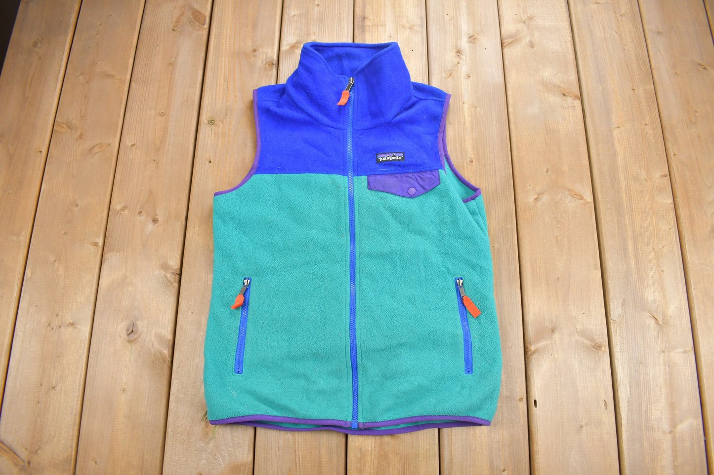 Vintage Y2K Patagonia Synchilla Full Zip Fleece Sweater Vest / Size Small / 90s Fleece Vest / Streetwear