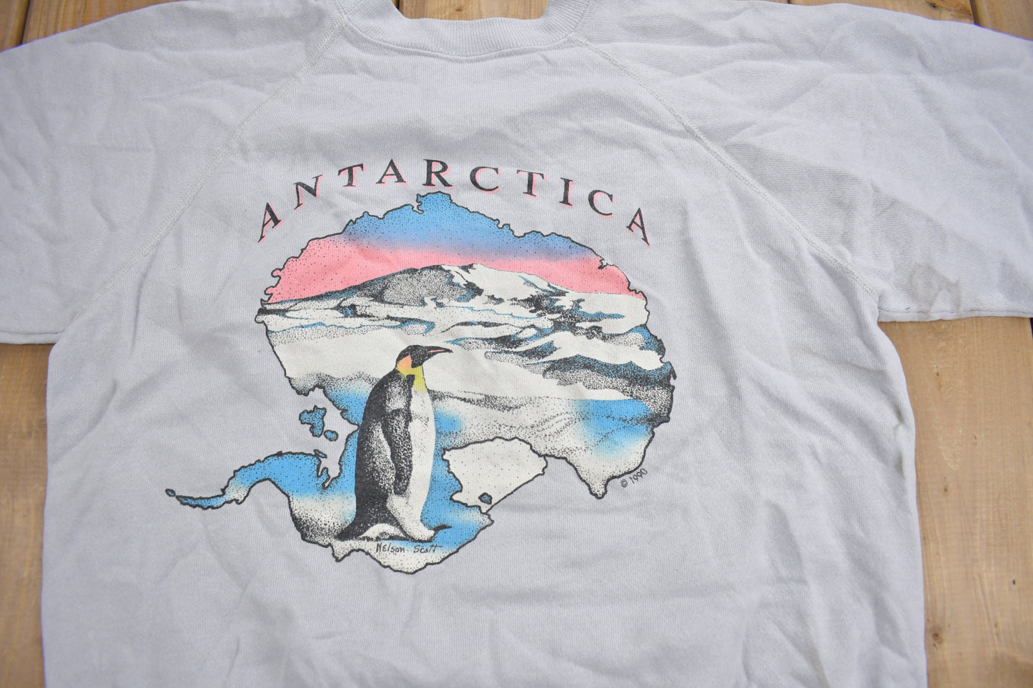 Vintage 1990 Antarctica McMurdo Station Crewneck Sweatshirt / 90s Crewneck / Souvenir Sweater / Made In USA / Travel And Vacation