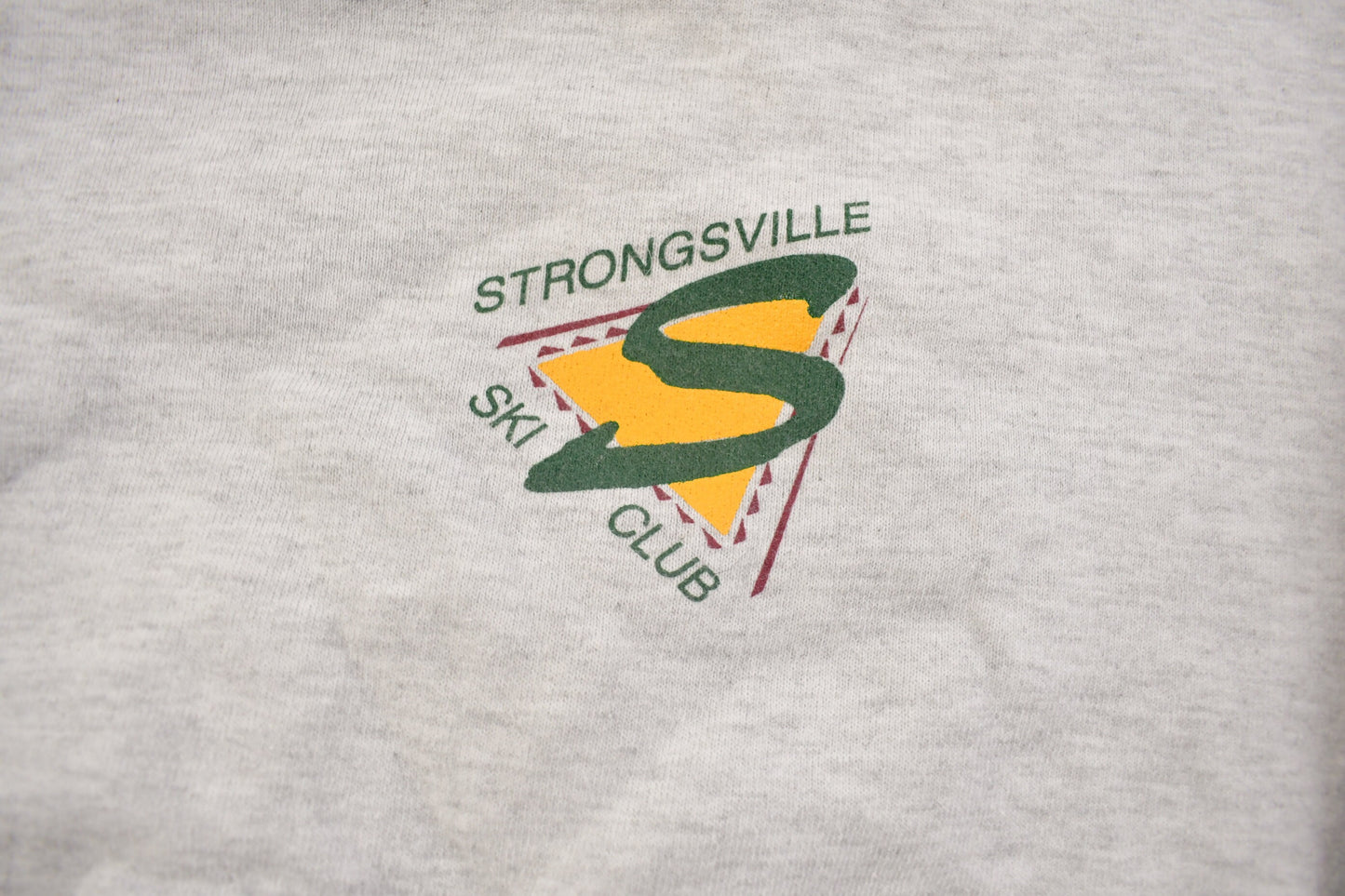 Vintage 1990s Strongsville Ski Club Crewneck Sweatshirt / 90s Crewneck / Made In USA / Streetwear / Vintage Ski