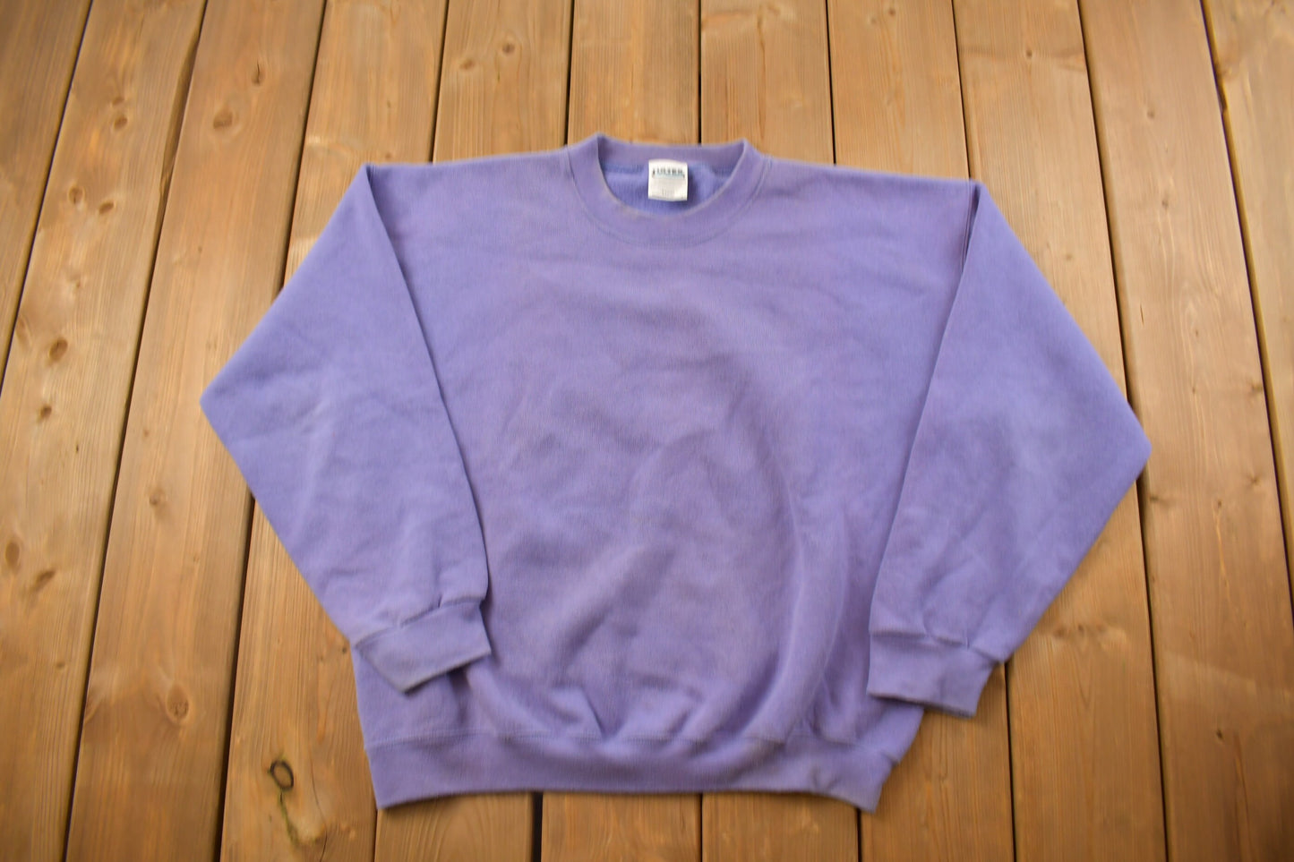 Vintage 1990s Tultex Purple Blank Crewneck Sweatshirt / 90s Crewneck / Made In USA / Essential / Streetwear / 90s Blank