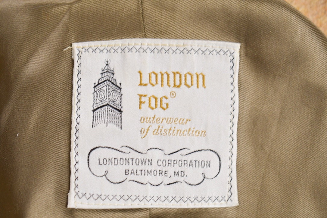 Vintage 1990s London Fog Beige Wool Coat