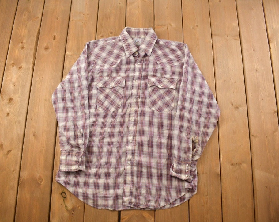 Vintage 1990s Levi's X Olympic Games Plaid Flannel Button Up Shirt