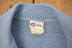 Vintage 1970s Caper-Mates House Themed Button Up Shirt